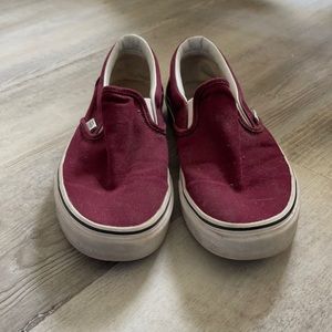 Maroon vans
